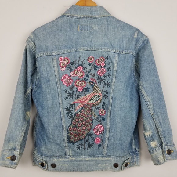 ralph lauren embroidered denim jacket